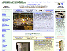 Tablet Screenshot of landscapearchitecture.com